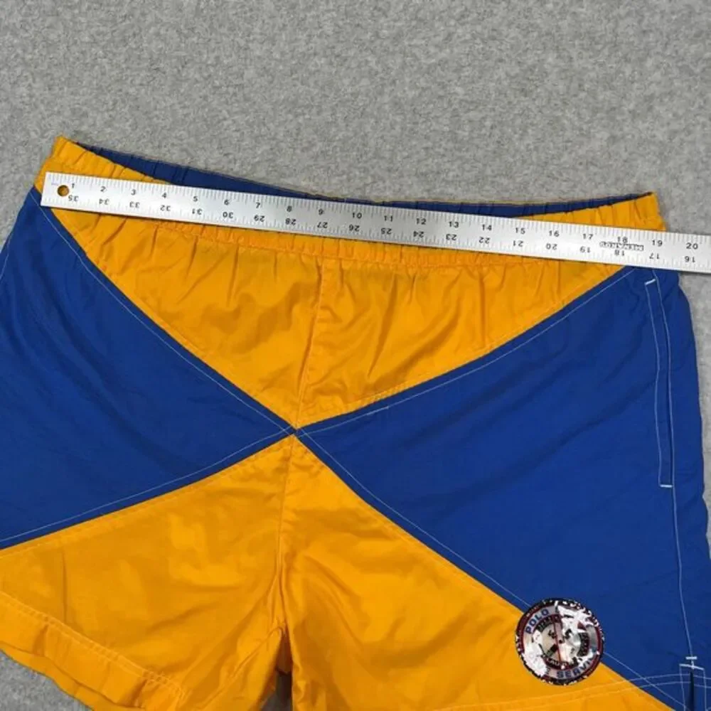 Vintage Polo Sport Ralph Lauren Swim Trunks Mens L Nylon Dive Service 90s Shorts